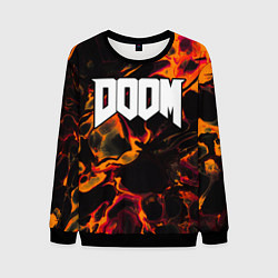 Мужской свитшот Doom red lava