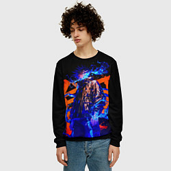 Свитшот мужской Маг Мэгуми Фусигуро - Магическая битва, цвет: 3D-черный — фото 2