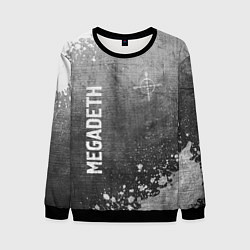 Свитшот мужской Megadeth - grey gradient вертикально, цвет: 3D-черный