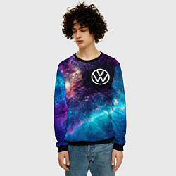 Свитшот мужской Volkswagen space auto, цвет: 3D-черный — фото 2