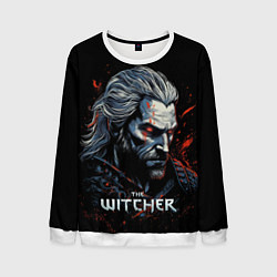 Свитшот мужской The Witcher blood, цвет: 3D-белый