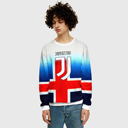 Свитшот мужской Ювентус анг, цвет: 3D-белый — фото 2