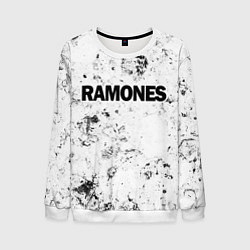 Свитшот мужской Ramones dirty ice, цвет: 3D-белый