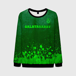 Свитшот мужской Galatasaray - green gradient посередине, цвет: 3D-черный