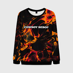 Свитшот мужской Cowboy Bebop red lava, цвет: 3D-черный