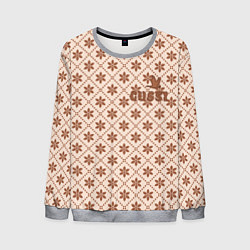 Свитшот мужской Гусси - надпись узор, цвет: 3D-меланж