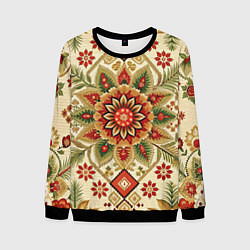 Мужской свитшот Стиль советского ковра узоры и орнамент