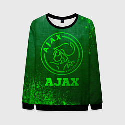 Свитшот мужской Ajax - green gradient, цвет: 3D-черный