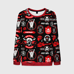 Мужской свитшот Рок звезда паттерн