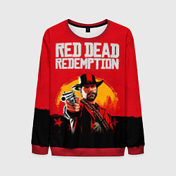 Свитшот мужской Red Dead Redemption - cowboys, цвет: 3D-красный
