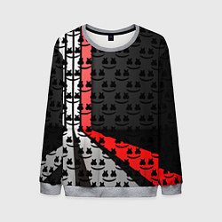 Свитшот мужской Marshmello pattern, цвет: 3D-меланж