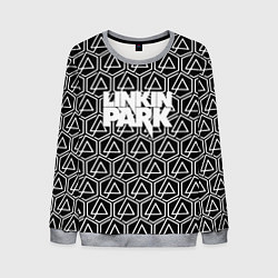 Свитшот мужской Linkin park pattern, цвет: 3D-меланж