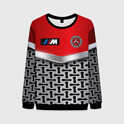 Мужской свитшот BMW x mercedes texture