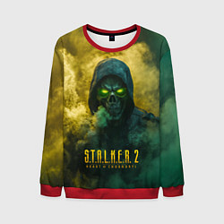 Свитшот мужской Stalker 2 череп, цвет: 3D-красный