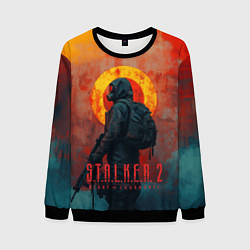 Свитшот мужской Stalker 2 poster art, цвет: 3D-черный