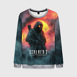 Свитшот мужской Stalker 2 радиоактивный фон, цвет: 3D-меланж