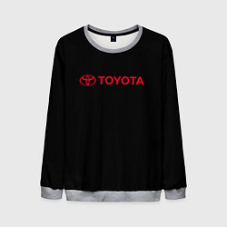 Мужской свитшот Toyota red logo auto