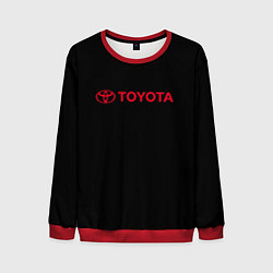 Свитшот мужской Toyota red logo auto, цвет: 3D-красный