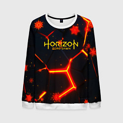 Свитшот мужской Horizon Zero Dawn winter, цвет: 3D-белый