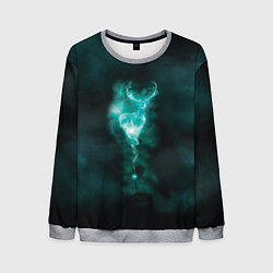 Свитшот мужской  Patronus deer, цвет: 3D-меланж