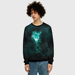 Свитшот мужской  Patronus deer, цвет: 3D-черный — фото 2