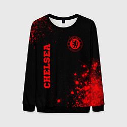 Мужской свитшот Chelsea - red gradient вертикально