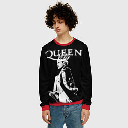 Свитшот мужской Queen Freddie Mercury король, цвет: 3D-красный — фото 2