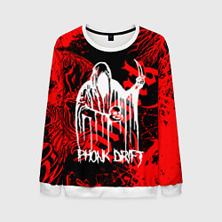 Свитшот мужской Phonk - фонк, цвет: 3D-белый