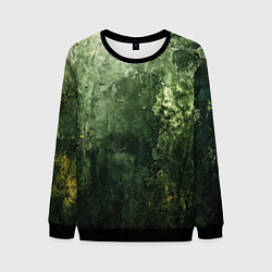 Мужской свитшот Зеленый камуфляж с эффектом старины
