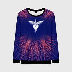 Свитшот мужской Bon Jovi red energy, цвет: 3D-черный