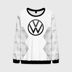Свитшот мужской Volkswagen white poly, цвет: 3D-черный