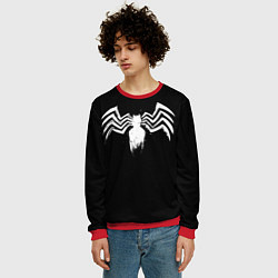 Свитшот мужской Venom - logo, цвет: 3D-красный — фото 2