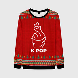 Свитшот мужской K Pop new year, цвет: 3D-черный