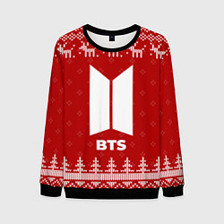 Мужской свитшот Новогодний BTS с оленями