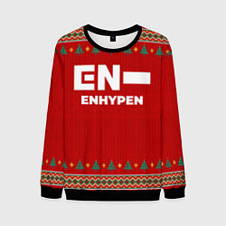Свитшот мужской Enhypen new year, цвет: 3D-черный