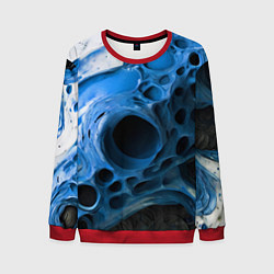 Мужской свитшот Сине-белая абстрактная структура