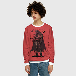 Свитшот мужской Мрачный Бэтмен, цвет: 3D-белый — фото 2