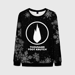 Свитшот мужской Снежный Thousand Foot Krutch, цвет: 3D-черный