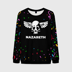 Свитшот мужской Nazareth конфети, цвет: 3D-черный