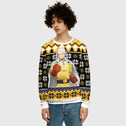 Свитшот мужской One-Punch Man sweater, цвет: 3D-белый — фото 2