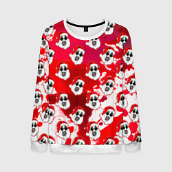 Мужской свитшот Funny Santa clown Art in blood