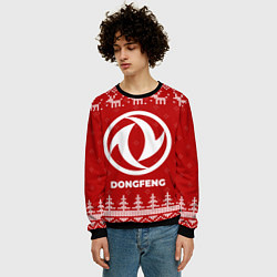 Свитшот мужской Новогодний Dongfeng с оленями, цвет: 3D-черный — фото 2