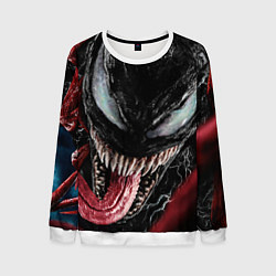 Свитшот мужской Веном с языком, цвет: 3D-белый