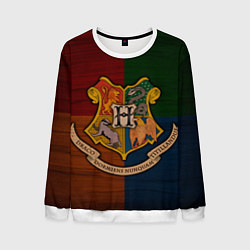 Свитшот мужской Hogwarts emblem, цвет: 3D-белый