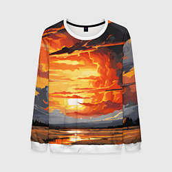 Мужской свитшот Багровый закат