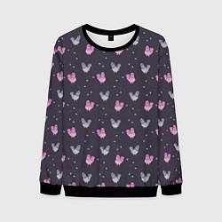 Мужской свитшот Голуби и семечки на темном