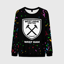 Свитшот мужской West Ham конфети, цвет: 3D-черный