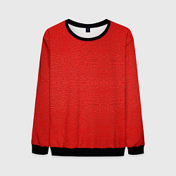 Мужской свитшот Красная кожаная текстура