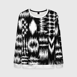 Мужской свитшот Штриховка - геометрическая абстракция