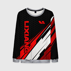 Свитшот мужской Lixiang - красная абстракция, цвет: 3D-меланж